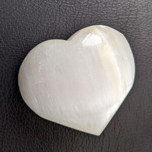Large White Quartz Heart